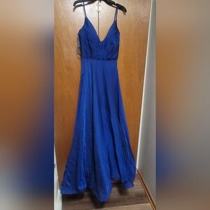 La Femme Blue Prom Dress Size 6